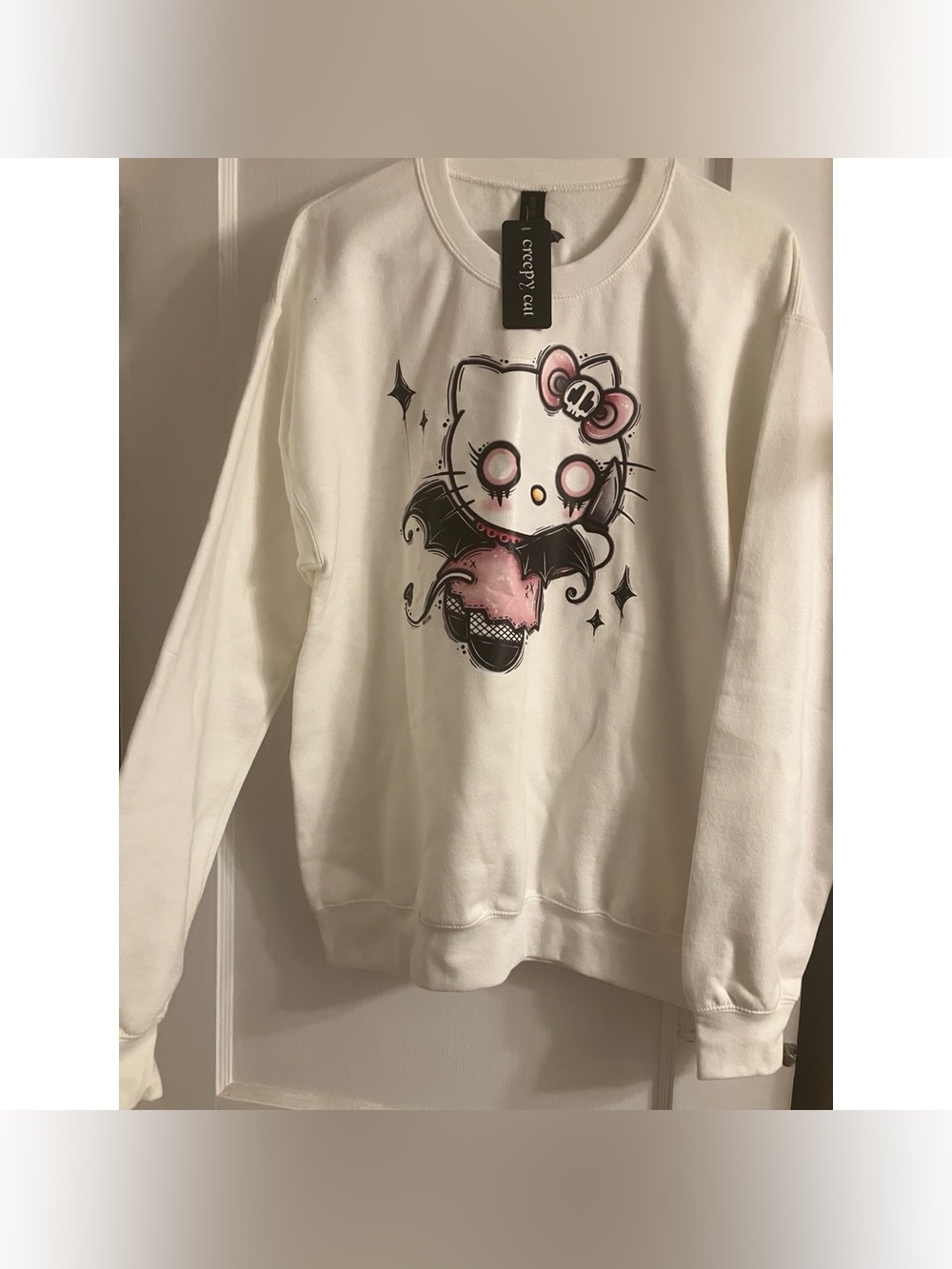 Size Medium Creepy Hello Kitty Sweatshirt